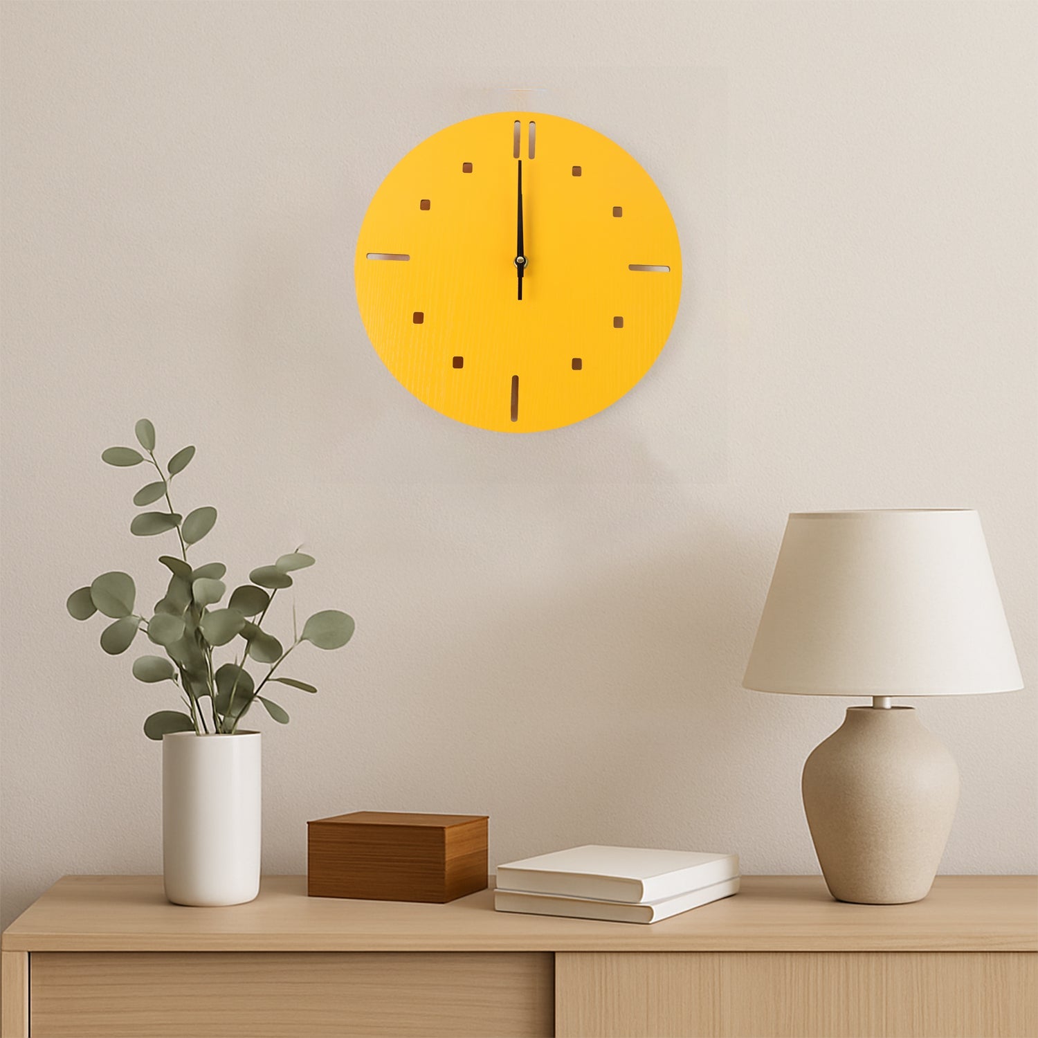 Modern Round Wall Clock Stylish and Silent Non-Ticking Decorative Timepiece (1 Pc) Modern Round Wall Clock Stylish and Silent Non-Ticking Decorative Timepiece (1 Pc)
